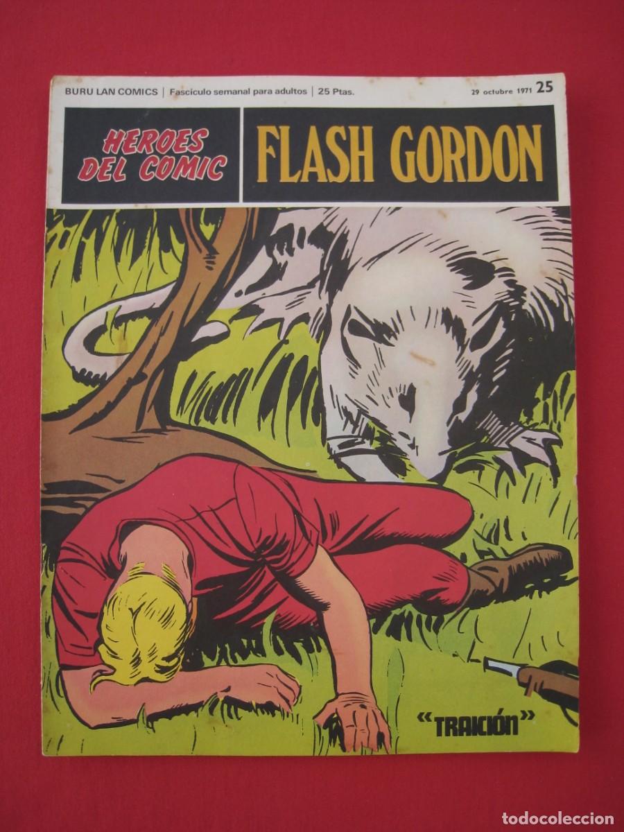 C&oacute;mics: HEROES DEL COMIC - FLASH GORDON - N&ordm; 25 - EDICIONES BURU LAN. - Foto 1