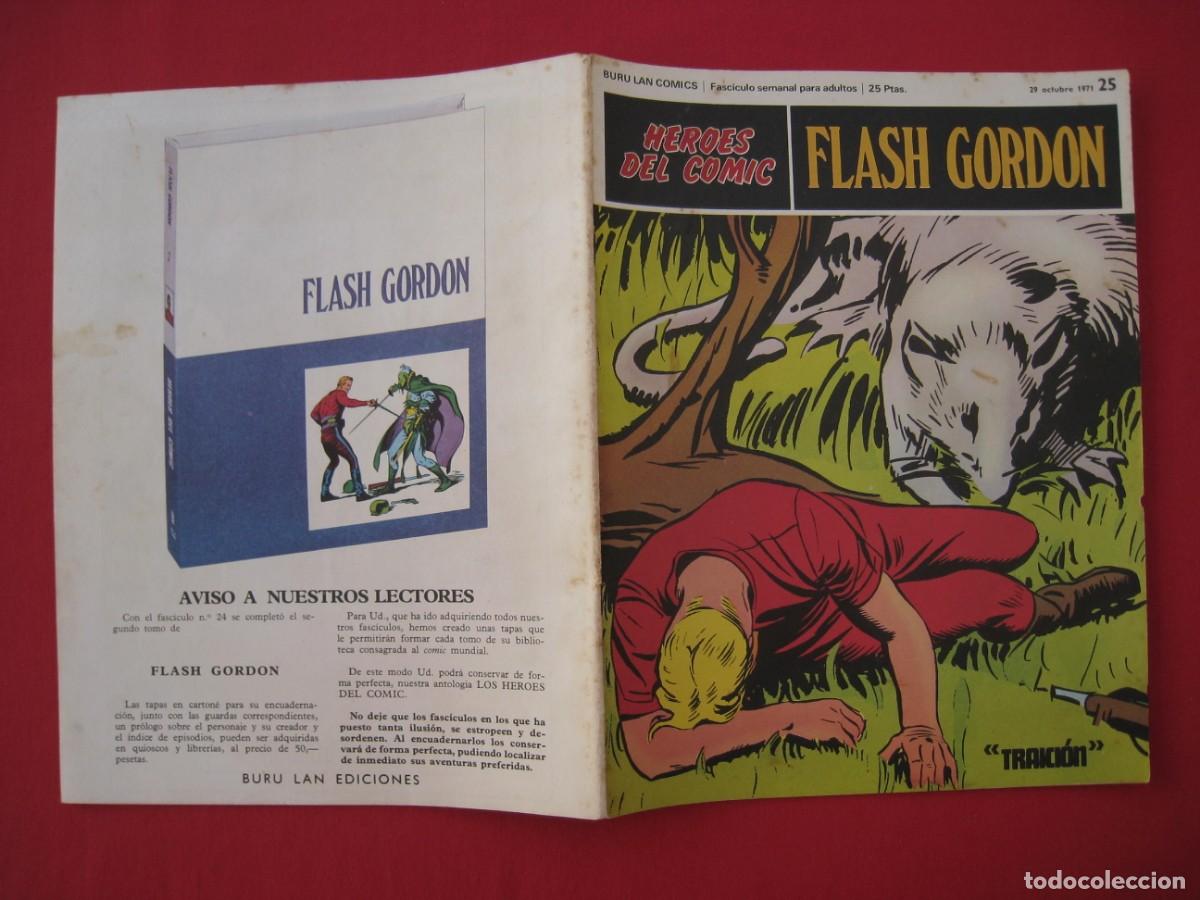C&oacute;mics: HEROES DEL COMIC - FLASH GORDON - N&ordm; 25 - EDICIONES BURU LAN. - Foto 2