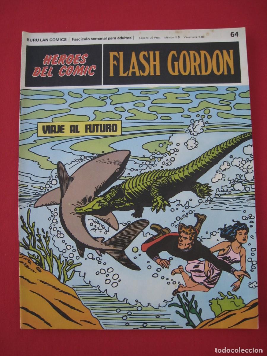 C&oacute;mics: HEROES DEL COMIC - FLASH GORDON - N&ordm; 64 - EDICIONES BURU LAN. - Foto 1