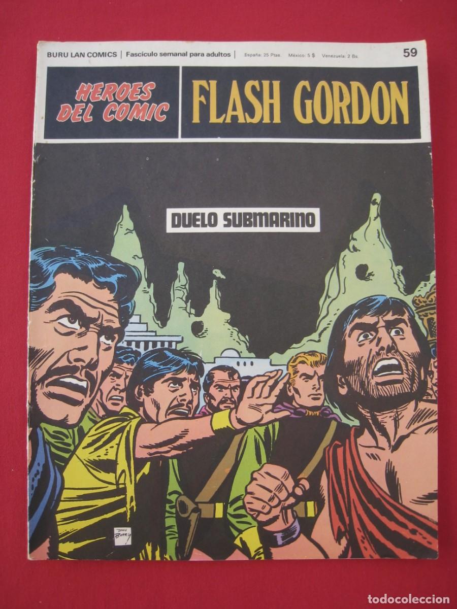C&oacute;mics: HEROES DEL COMIC - FLASH GORDON - N&ordm; 59 - EDICIONES BURU LAN. - Foto 1