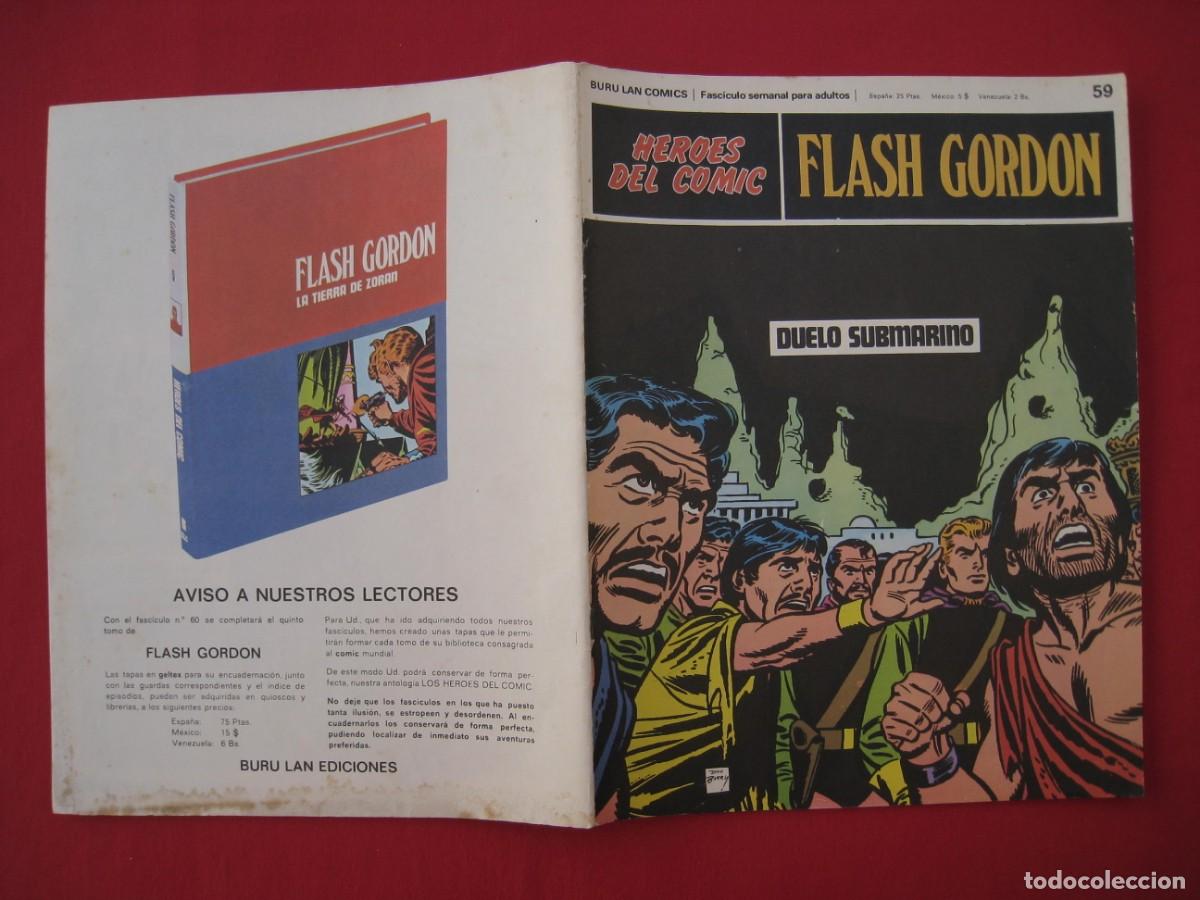 C&oacute;mics: HEROES DEL COMIC - FLASH GORDON - N&ordm; 59 - EDICIONES BURU LAN. - Foto 2