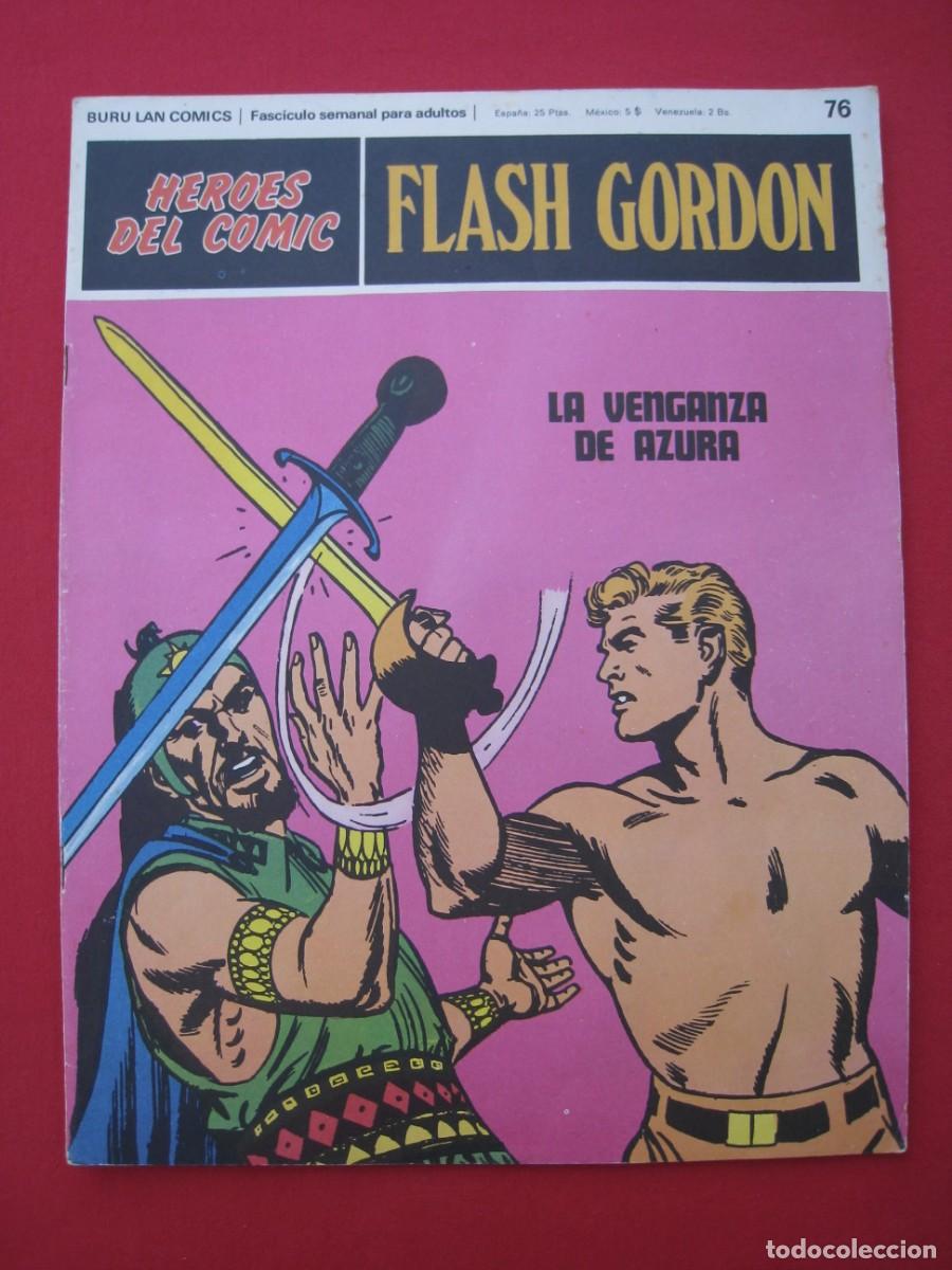 C&oacute;mics: HEROES DEL COMIC - FLASH GORDON - N&ordm; 76 - EDICIONES BURU LAN. - Foto 1