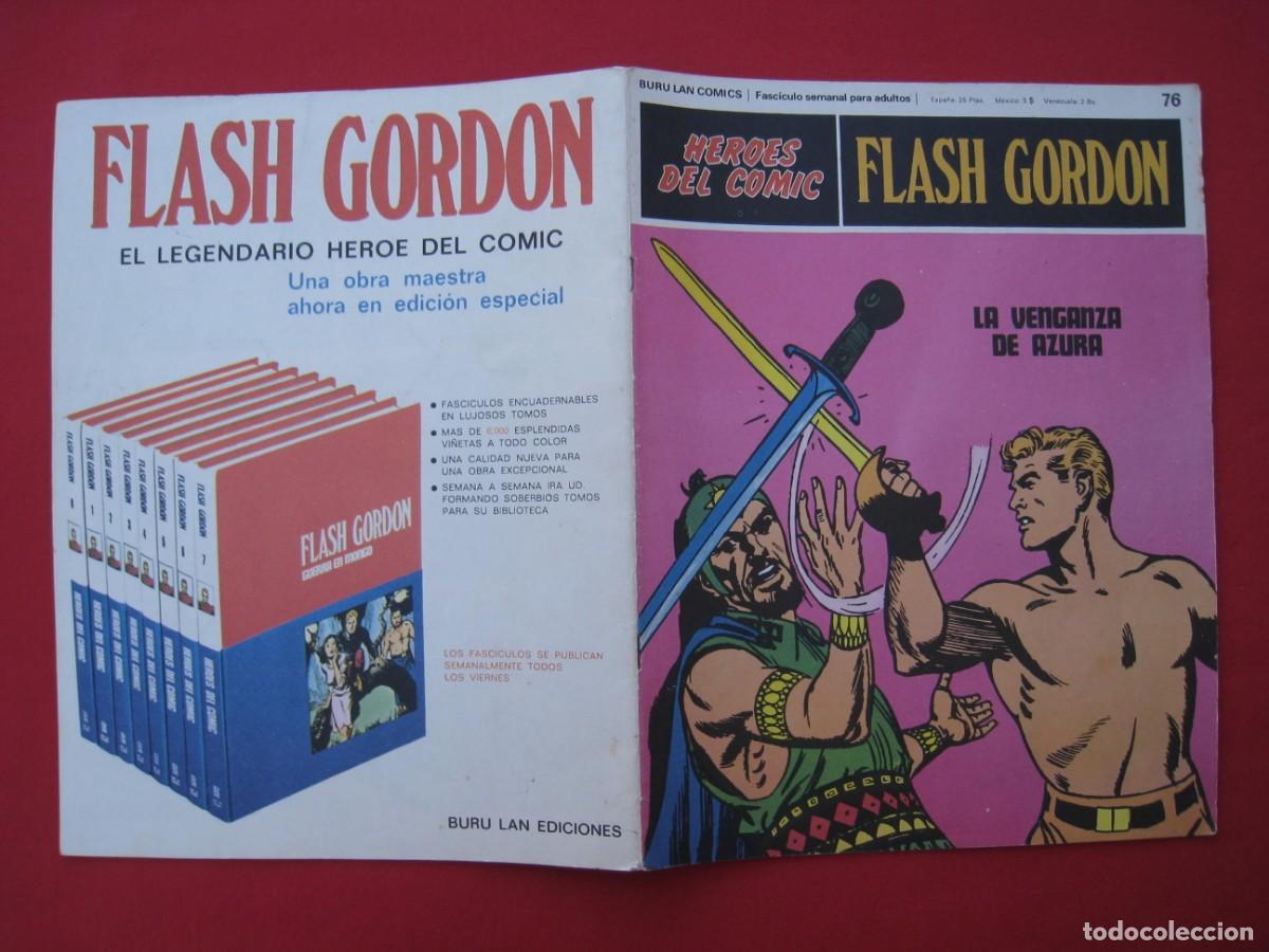 C&oacute;mics: HEROES DEL COMIC - FLASH GORDON - N&ordm; 76 - EDICIONES BURU LAN. - Foto 2