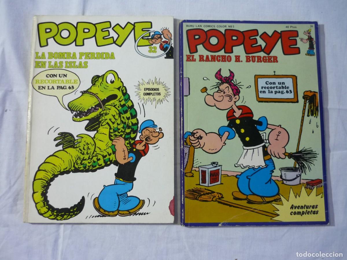 C&oacute;mics: 24 n&uacute;meros de Popeye de Buru Lan, 1970 - 1971 - Foto 21