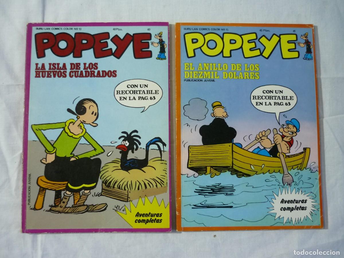 C&oacute;mics: 24 n&uacute;meros de Popeye de Buru Lan, 1970 - 1971 - Foto 23