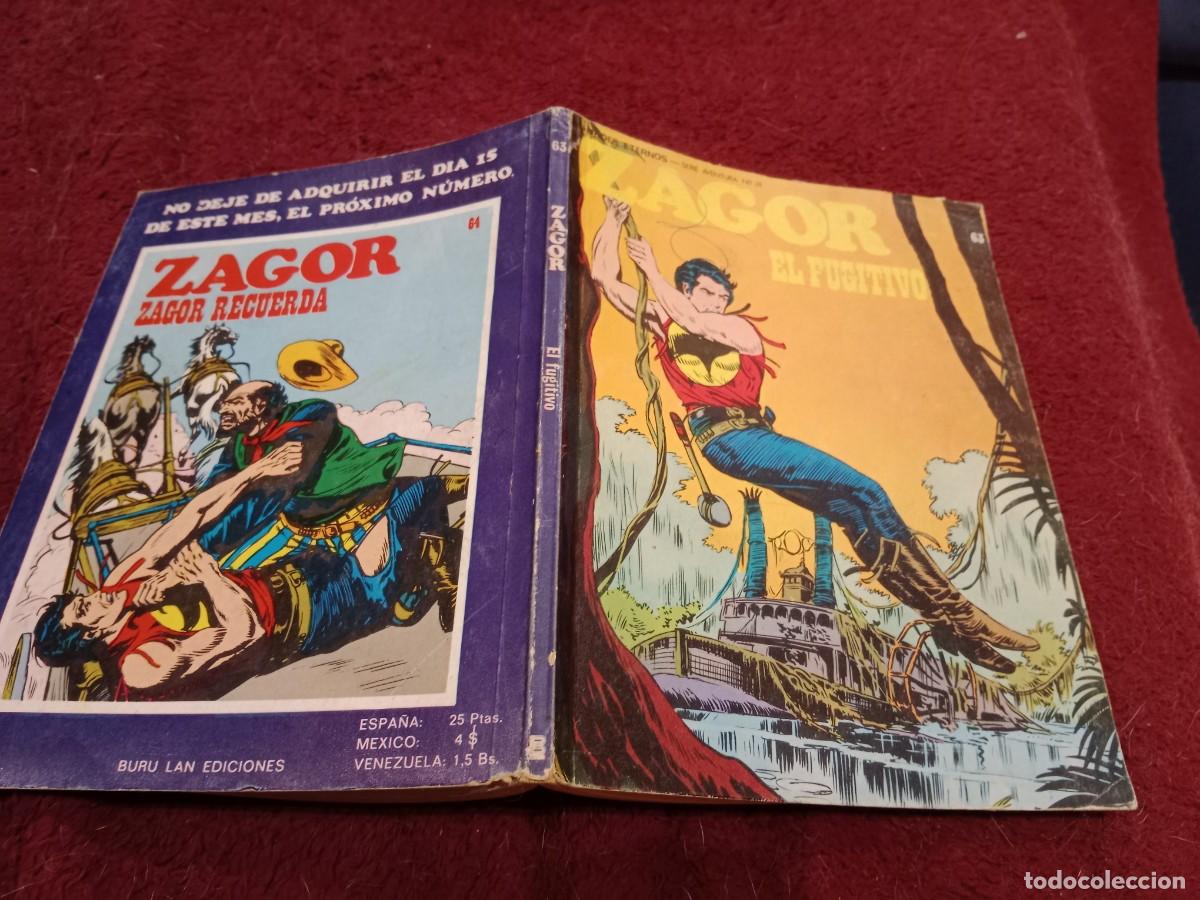 C&oacute;mics: ZAGOR N&ordm; 63 EL FUJITIVO - EDICIONES BURU LAN 1973 - Foto 1