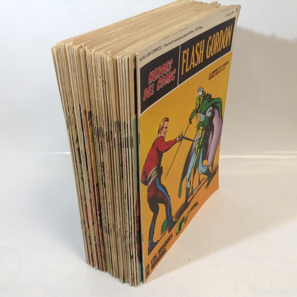 C&oacute;mics: HEROES DEL COMIC: FLASH GORDON - LOTE DE 38 NUMEROS (1971) **BURU LAN COMICS** - Foto 2