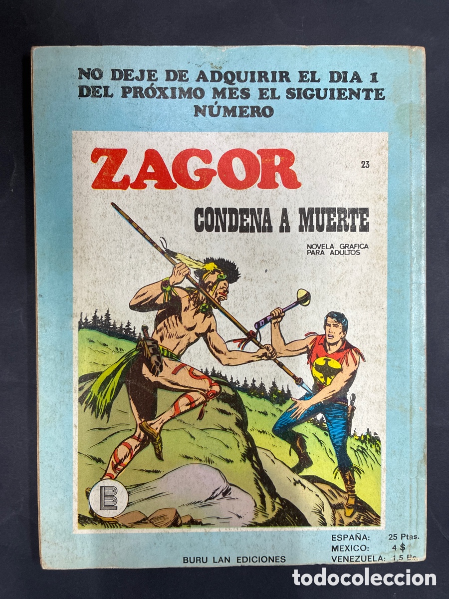 C&oacute;mics: COMIC ZAGOR N&ordm; 22 DE LA COLECCION EDITORIAL BURULAN - Foto 2