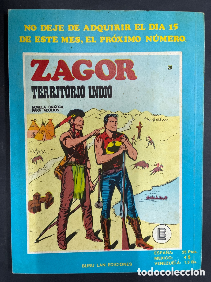C&oacute;mics: COMIC ZAGOR N&ordm; 25 DE LA COLECCION EDITORIAL BURULAN - Foto 2