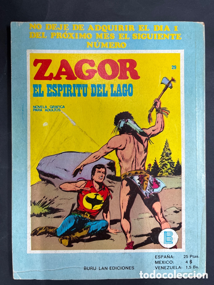 C&oacute;mics: COMIC ZAGOR N&ordm; 28 DE LA COLECCION EDITORIAL BURULAN - Foto 2