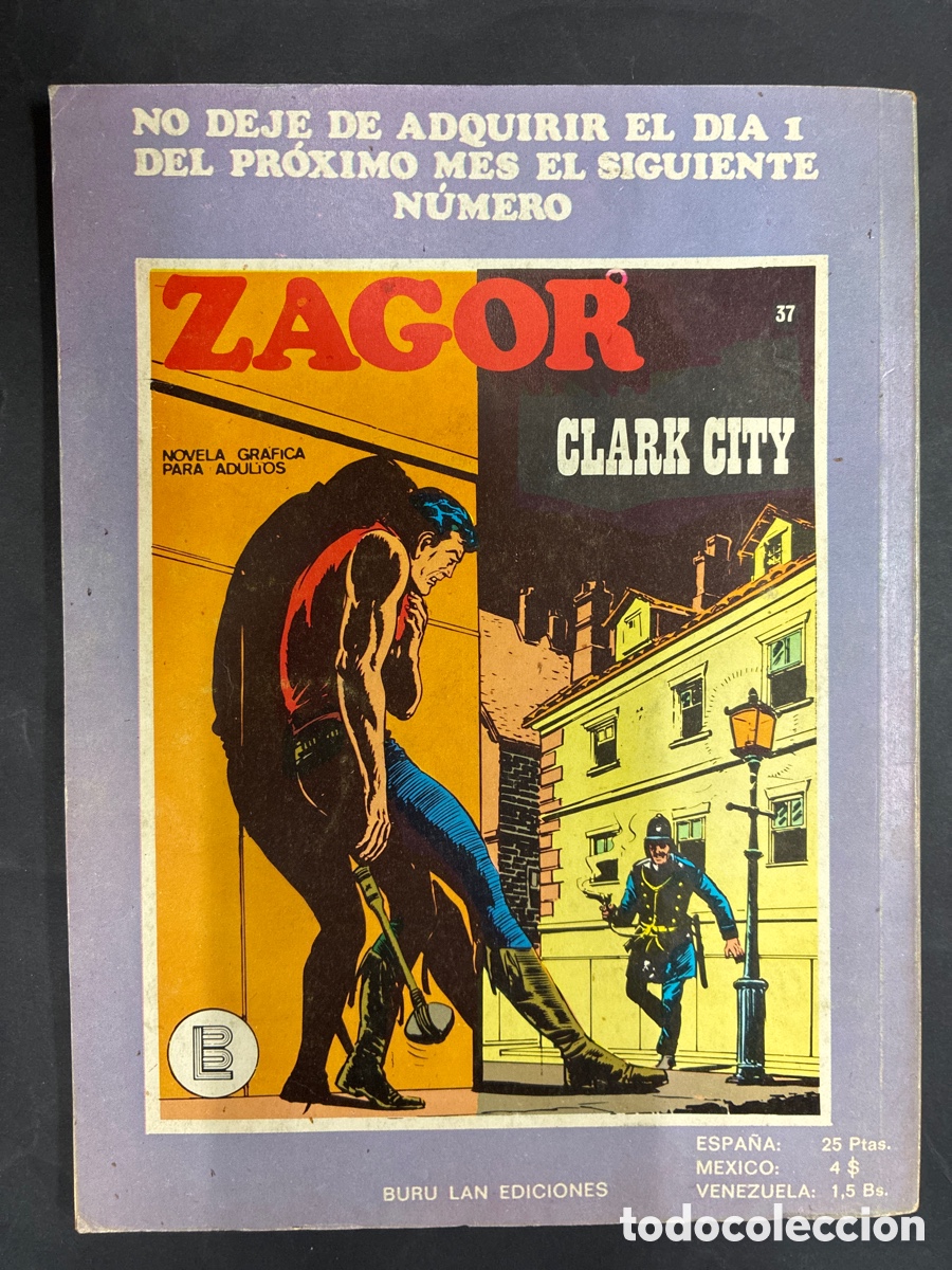 C&oacute;mics: COMIC ZAGOR N&ordm; 36 DE LA COLECCION EDITORIAL BURULAN - Foto 2
