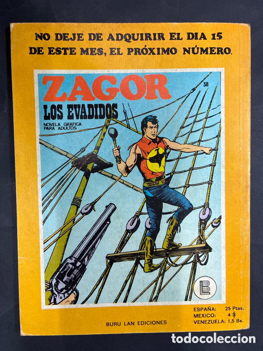 C&oacute;mics: COMIC ZAGOR N&ordm; 37 DE LA COLECCION EDITORIAL BURULAN - Foto 2