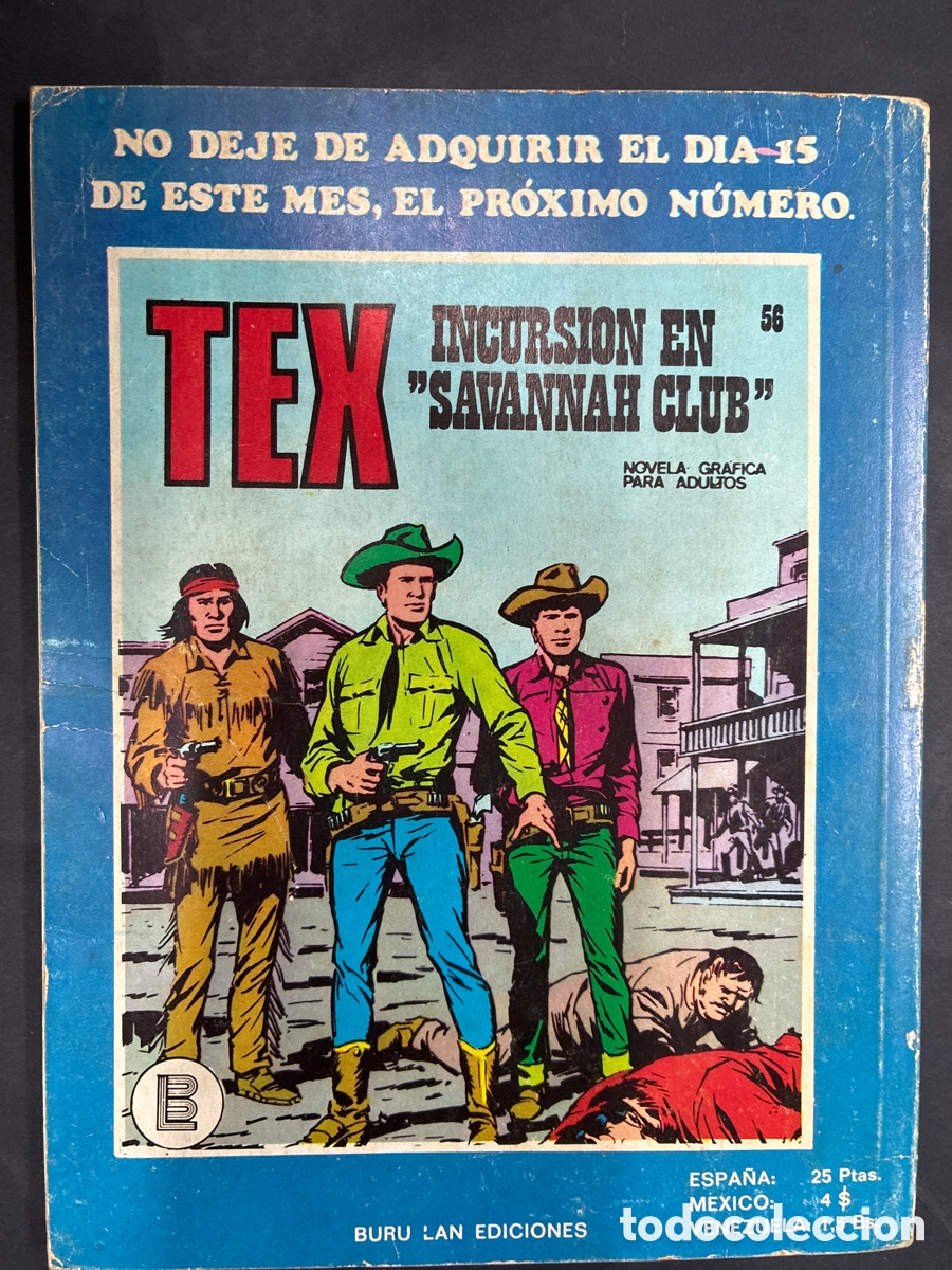 C&oacute;mics: COMIC TEX N&ordm; 55 DE LA COLECCION EDITORIAL BURULAN - Foto 2