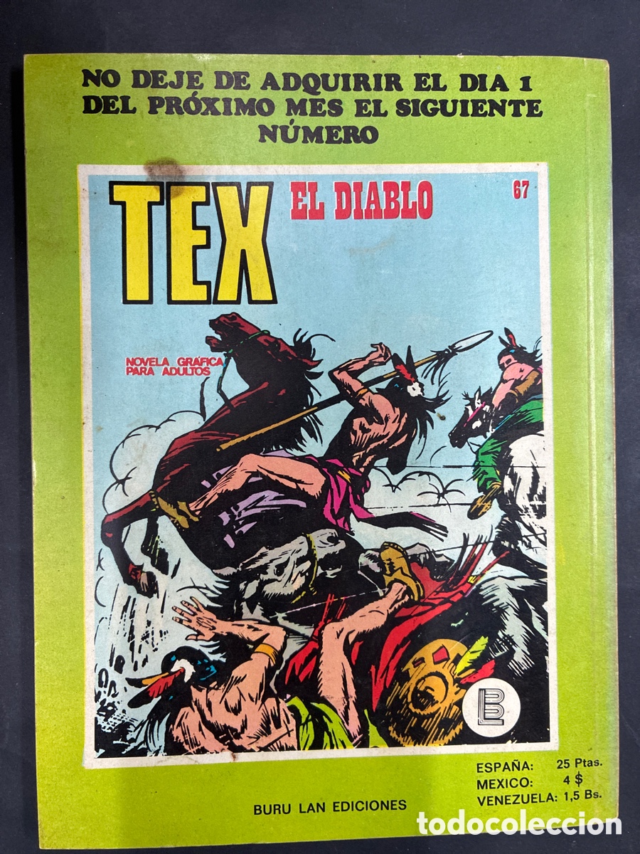 C&oacute;mics: COMIC TEX N&ordm; 66 DE LA COLECCION EDITORIAL BURULAN - Foto 2