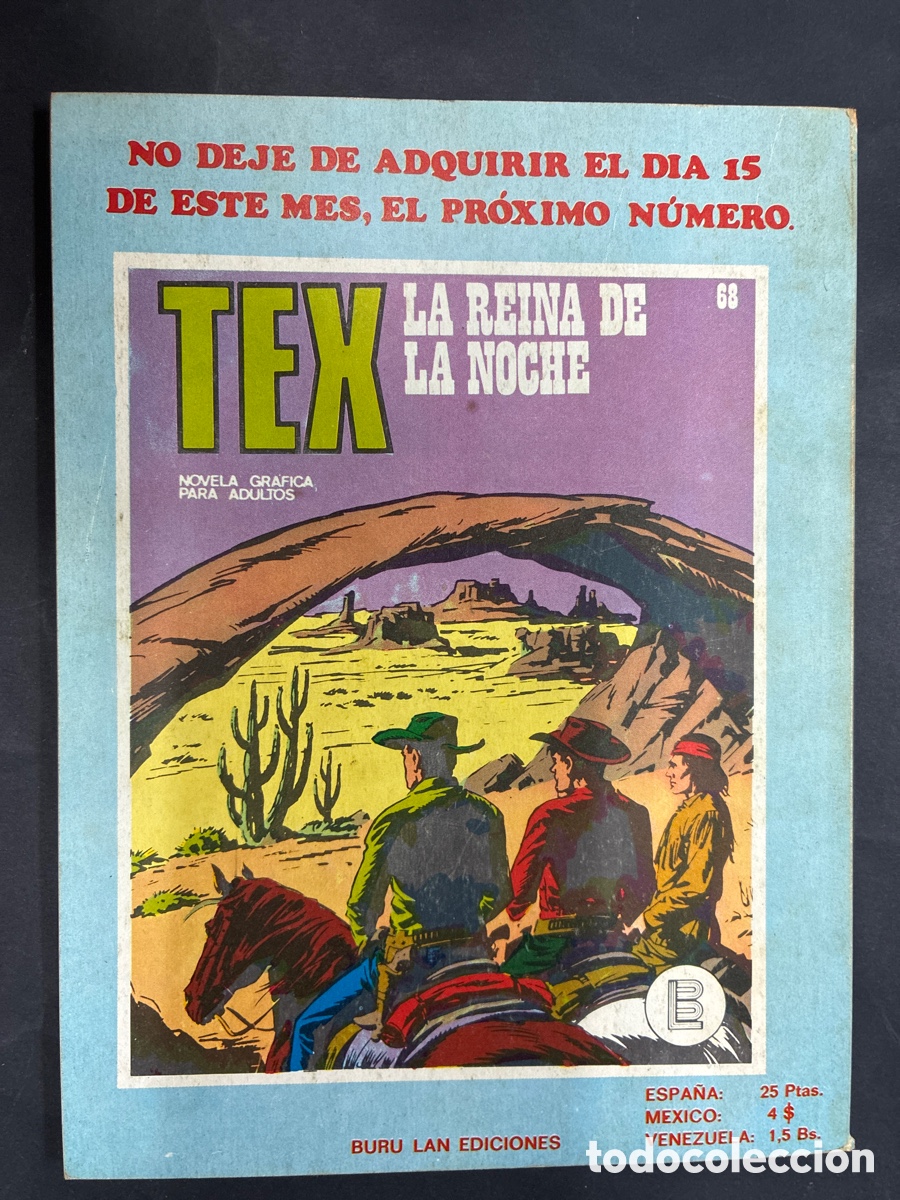 C&oacute;mics: COMIC TEX N&ordm; 67 DE LA COLECCION EDITORIAL BURULAN - Foto 2