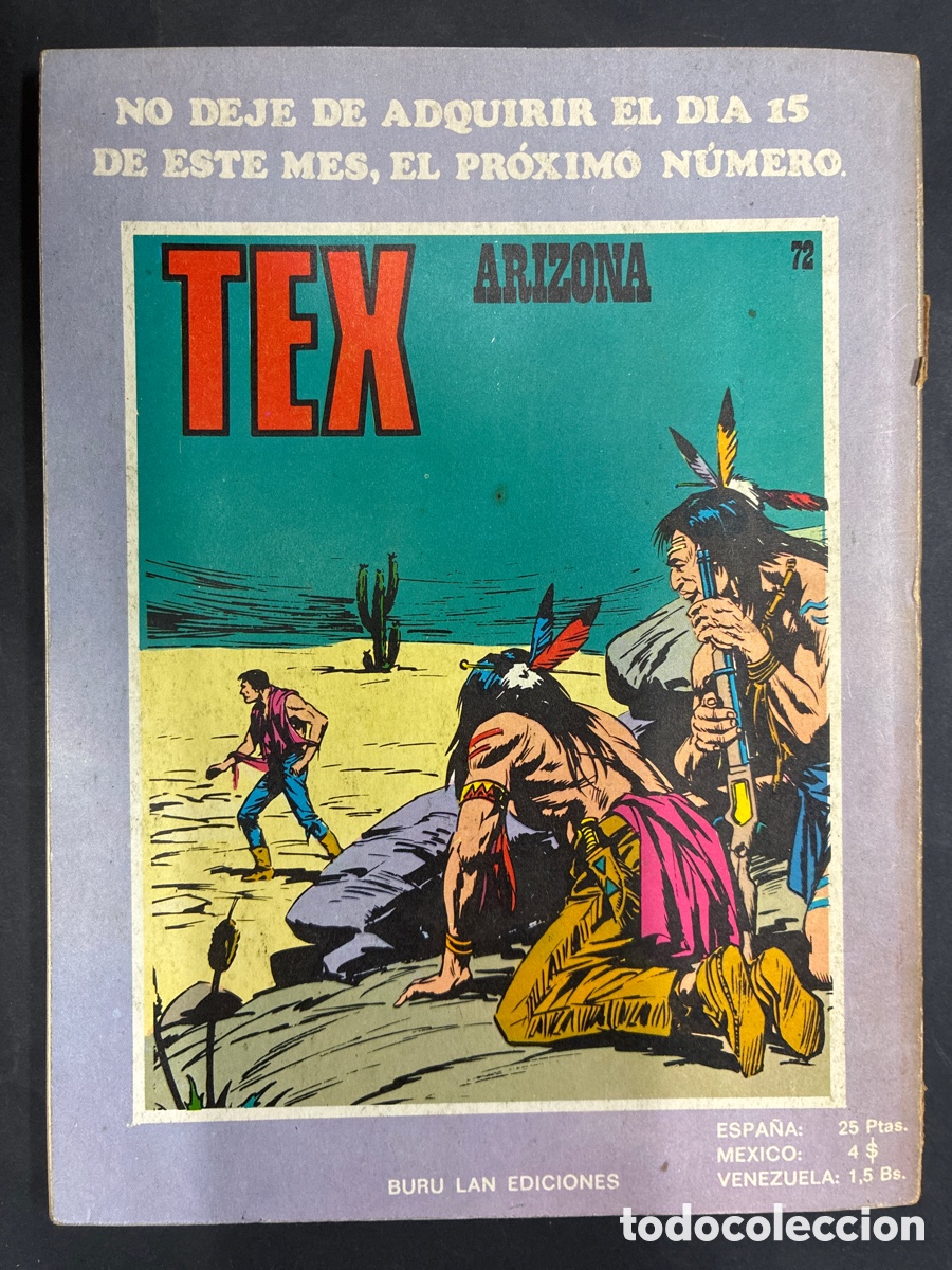 C&oacute;mics: COMIC TEX N&ordm; 71 DE LA COLECCION EDITORIAL BURULAN - Foto 2