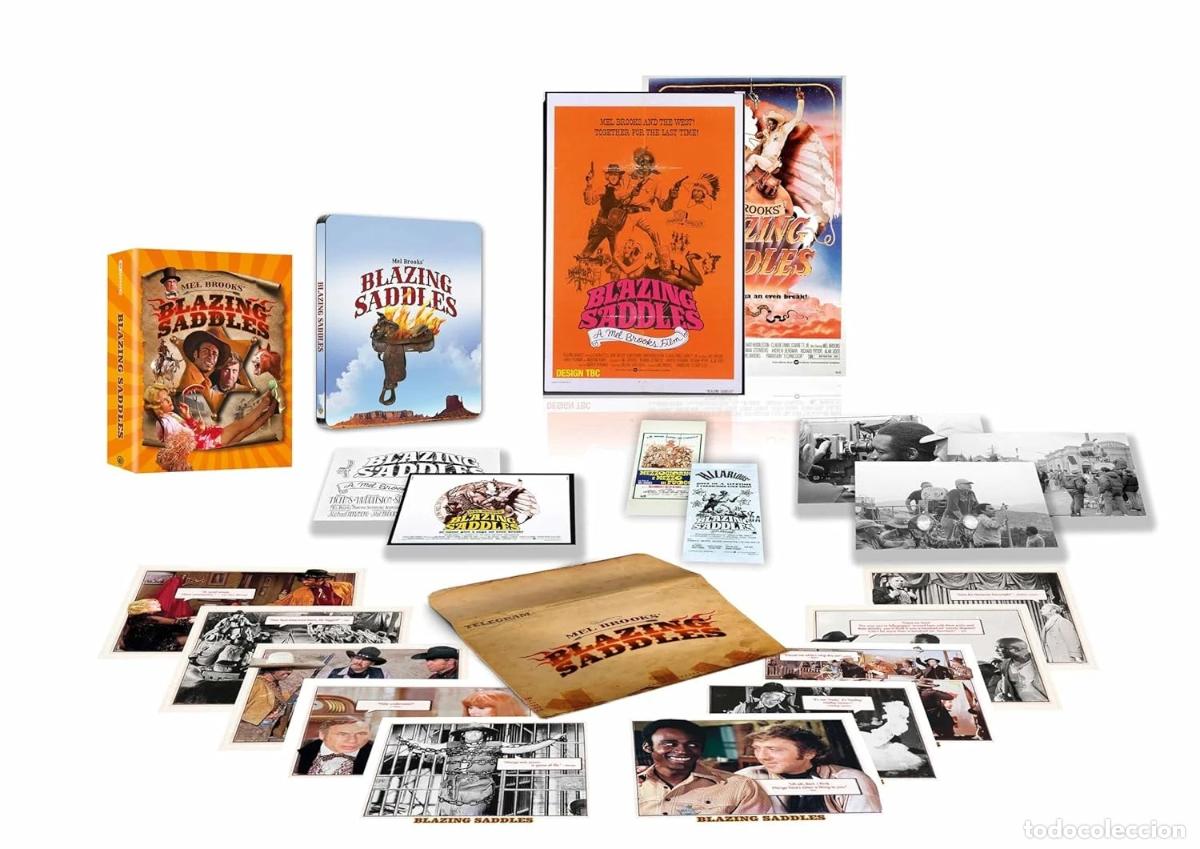 C&oacute;mics: Sillas de Montar Calientes Ed. Especial Steelbook [4K UHD,Blu-ray] (1974) Blazing Saddles