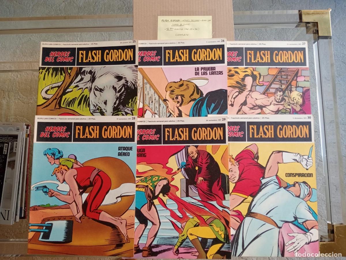 C&oacute;mics: Flash Gordon - H&eacute;roes del C&oacute;mic. Lote con los n&uacute;meros 25 al 36 - Foto 1