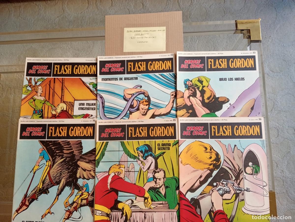 C&oacute;mics: Flash Gordon - H&eacute;roes del C&oacute;mic. Lote con los n&uacute;meros 25 al 36 - Foto 2