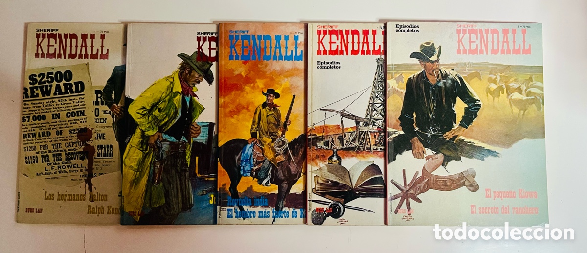C&oacute;mics: COLECCI&Oacute;N SHERIFF KENDALL, 5 N&Uacute;MEROS COMPLETA, (BURU LAN) - Foto 1