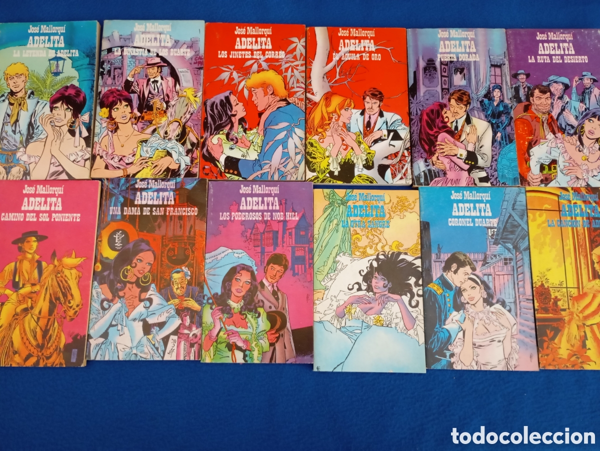C&oacute;mics: ADELITA. JOS&Eacute; MALLORQU&Iacute;. BURU LAN 1971. COLECCI&Oacute;N COMPLETA 12 N&Uacute;MEROS