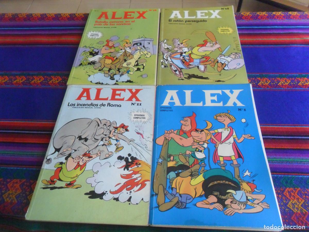 C&oacute;mics: ALEX N&ordm;S 1, 8, 11, 14, 17 Y 19 Y &Uacute;LTIMO. BURU LAN 1973. 40 PTS. DIF&Iacute;CILES.