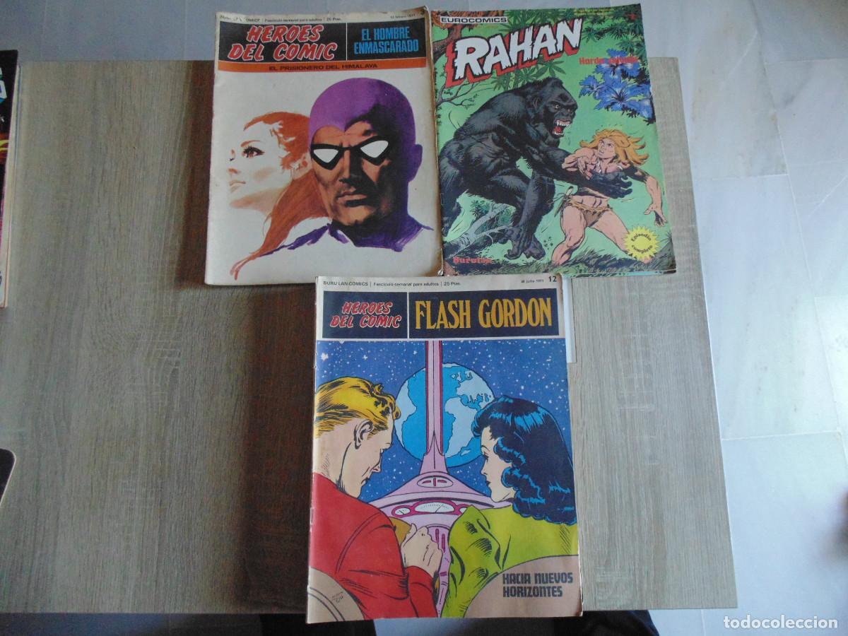 Comics: Lote Numeros Colecciones Burulan, Flash Gordon, El Hombre Enmascarado, Rahan.