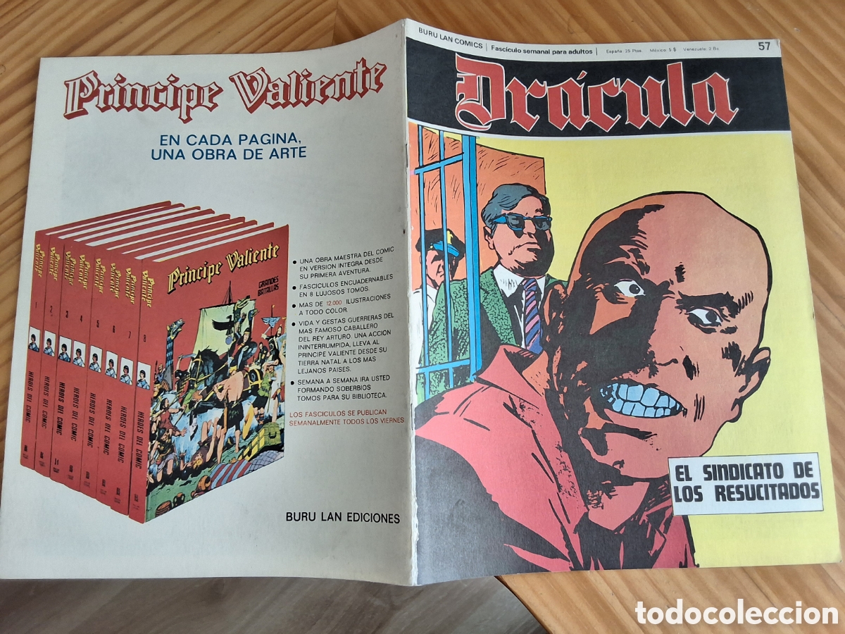 C&oacute;mics: Dracula comic fasciculo semanal 57 tomo 6 sindicato de resucitados a&ntilde;o 1973 edita burulan