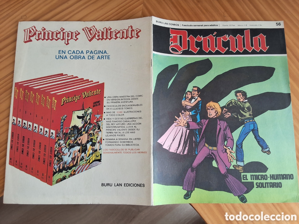 C&oacute;mics: Dracula comic fasciculo semanal 56 tomo 6 micro humano solitario a&ntilde;o 1973 edita burulan
