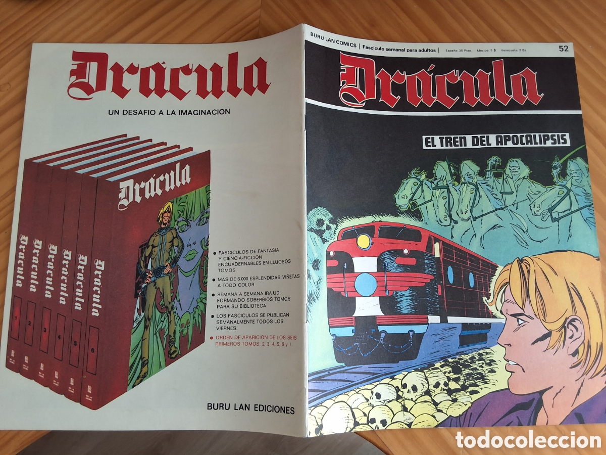 C&oacute;mics: Dracula comic fasciculo semanal 52 tomo 6 tren apocalipsis a&ntilde;o 1973 edita burulan