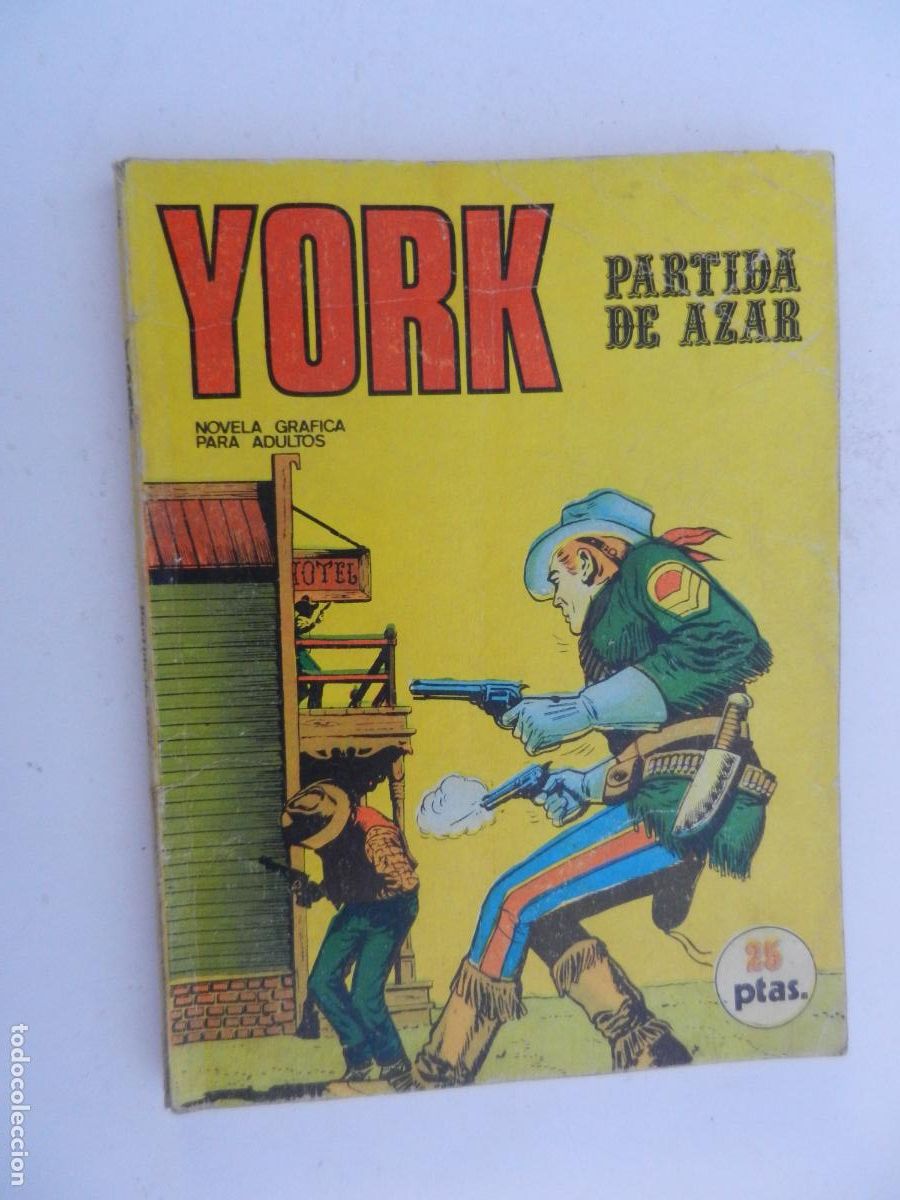 C&oacute;mics: YORK - PARTIDA DE AZAR - NOVELA GR&Aacute;FICA PARA ADULTOS - N&ordm; 6 - BURU LAN EDICIONES 1971.