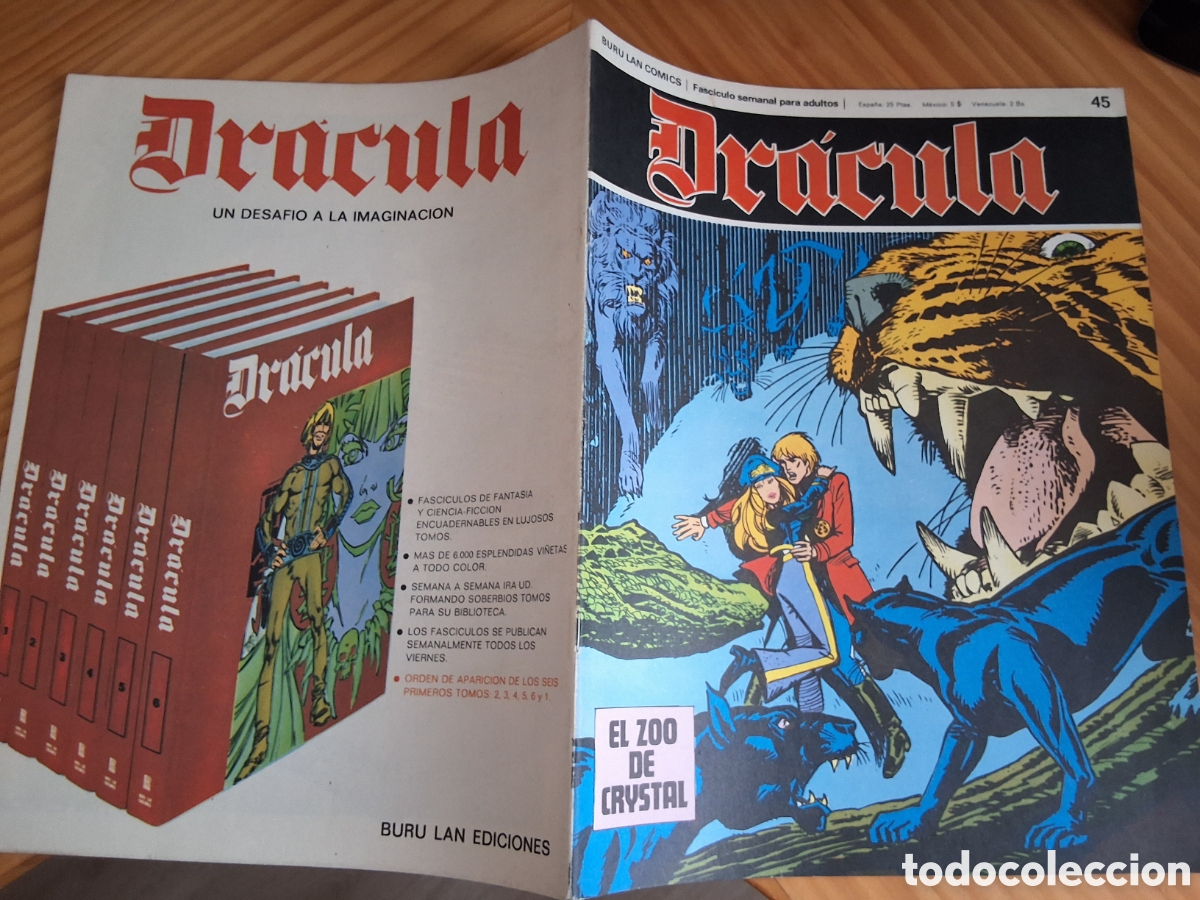 C&oacute;mics: Dracula comic fasciculo semanal n&uacute;mero 45 tomo 5 zoo de crystal edita buru lan