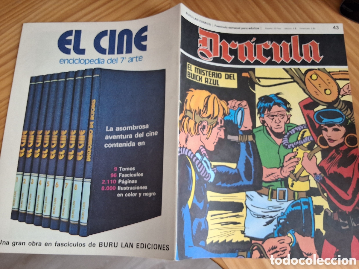 C&oacute;mics: Dracula comic fasciculo semanal n&uacute;mero 43 tomo 5 misterio buick azul edita buru lan
