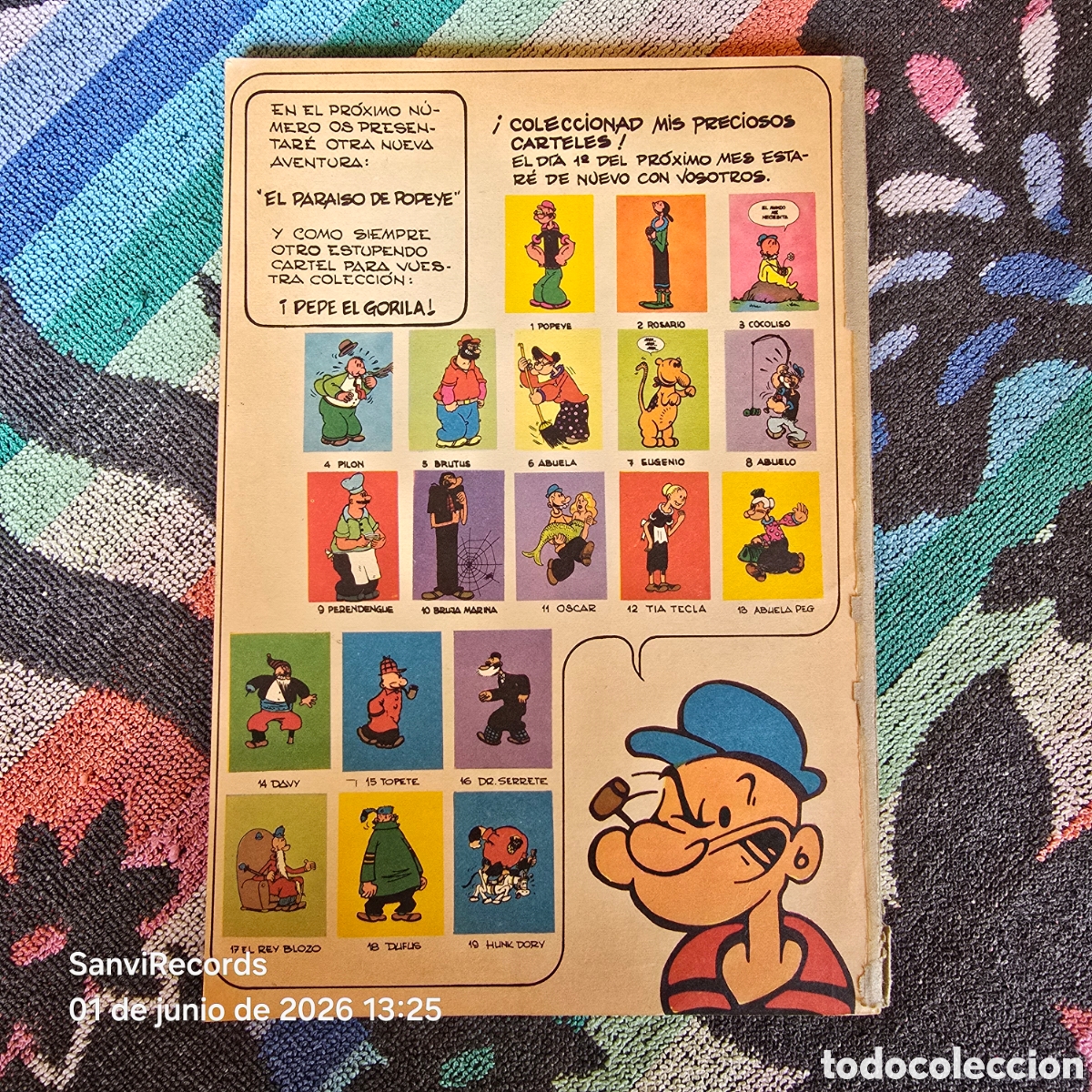 C&oacute;mics: POPEYE 19: POPEYE ESTUDIANTE (BURU LAN) - Foto 2