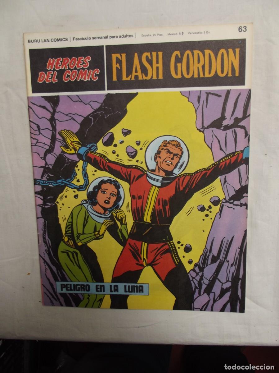 C&oacute;mics: FLASH GORDON N&ordm; 63 PELIGRO EN LA LUNA ( BURU LAN COMICS ) - Foto 1