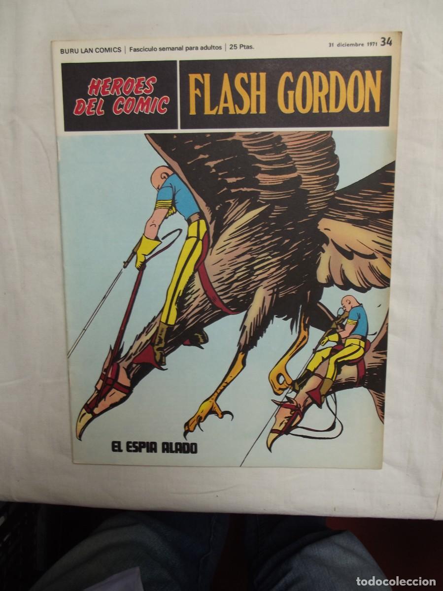 C&oacute;mics: FLASH GORDON N&ordm; 34 EL ESPIA ALADO ( BURU LAN COMICS )
