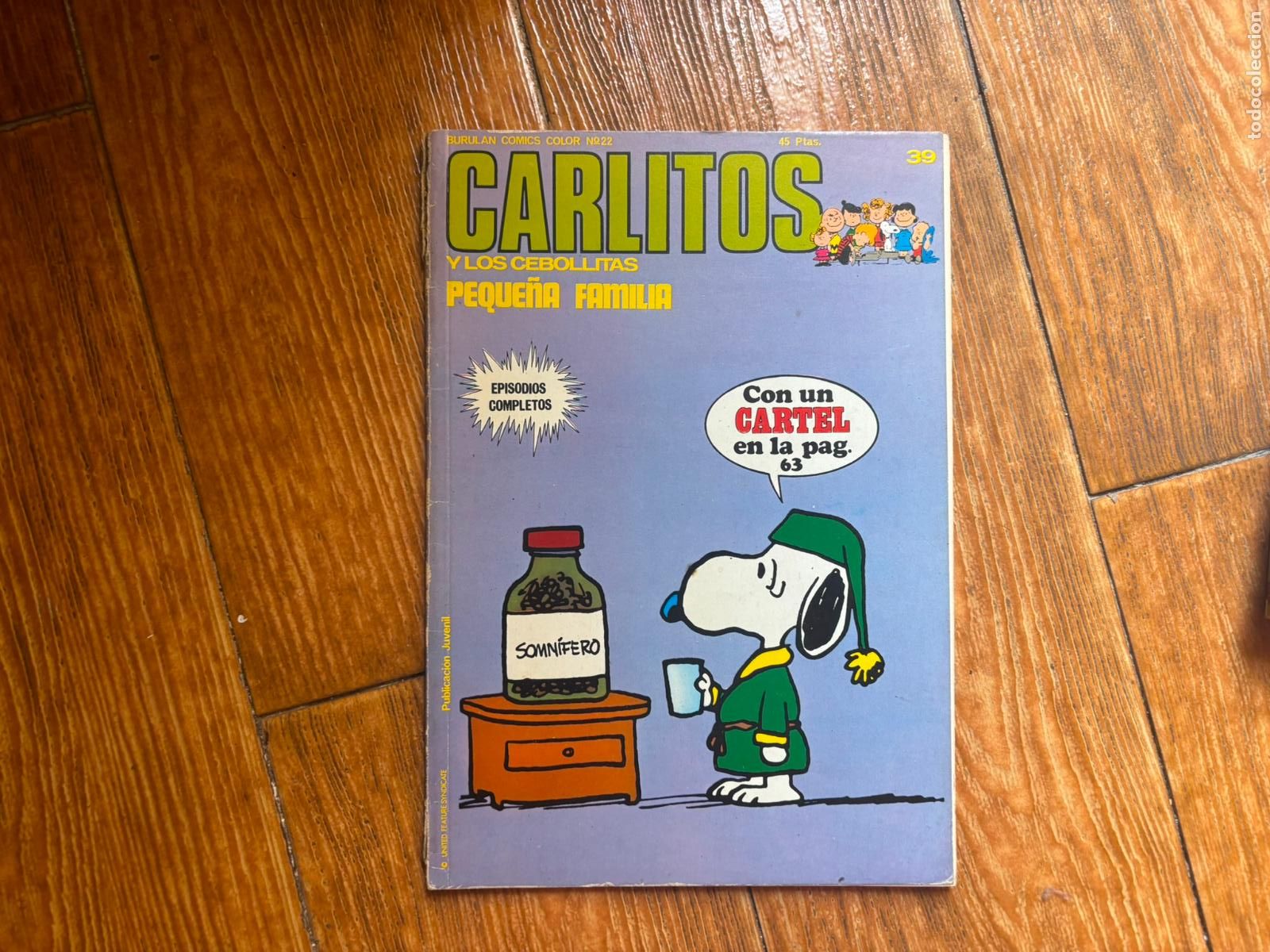 C&oacute;mics: CARLITOS SNOOPY Y LOS CEBOLLITAS N&ordm; 39 BURULAN BURU LAN 1971