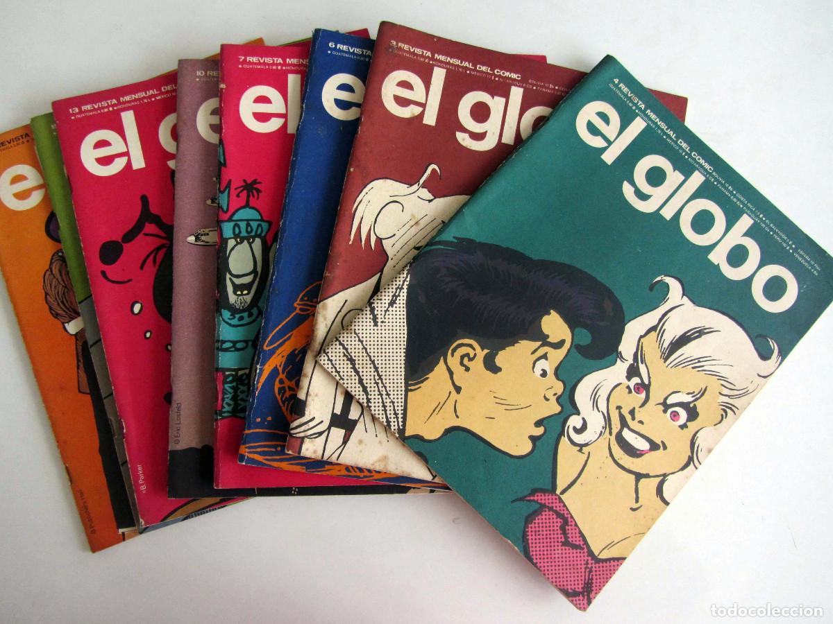 C&oacute;mics: Lote 8 revistas El Globo. N&uacute;meros 3,4,6,7,10,13,15 y 16