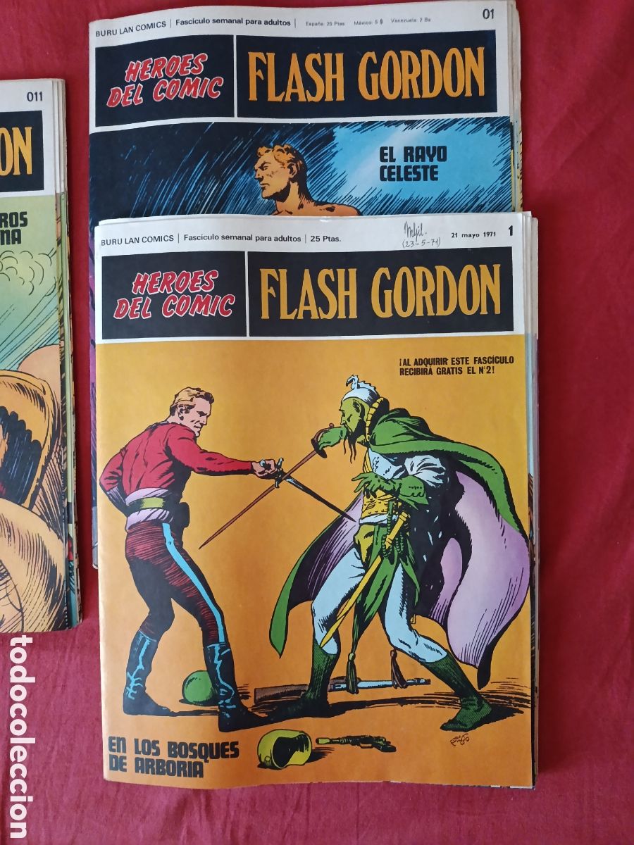 C&oacute;mics: Lote de 68 portadas buru lan ,flash Gordon y Dr&aacute;cula