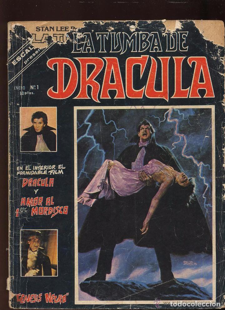 C&oacute;mics: LA TUMBA DE DRACULA - NUMERO 1 - EDICIONES VERTICE - A&Ntilde;O 1980 -- COMIC -