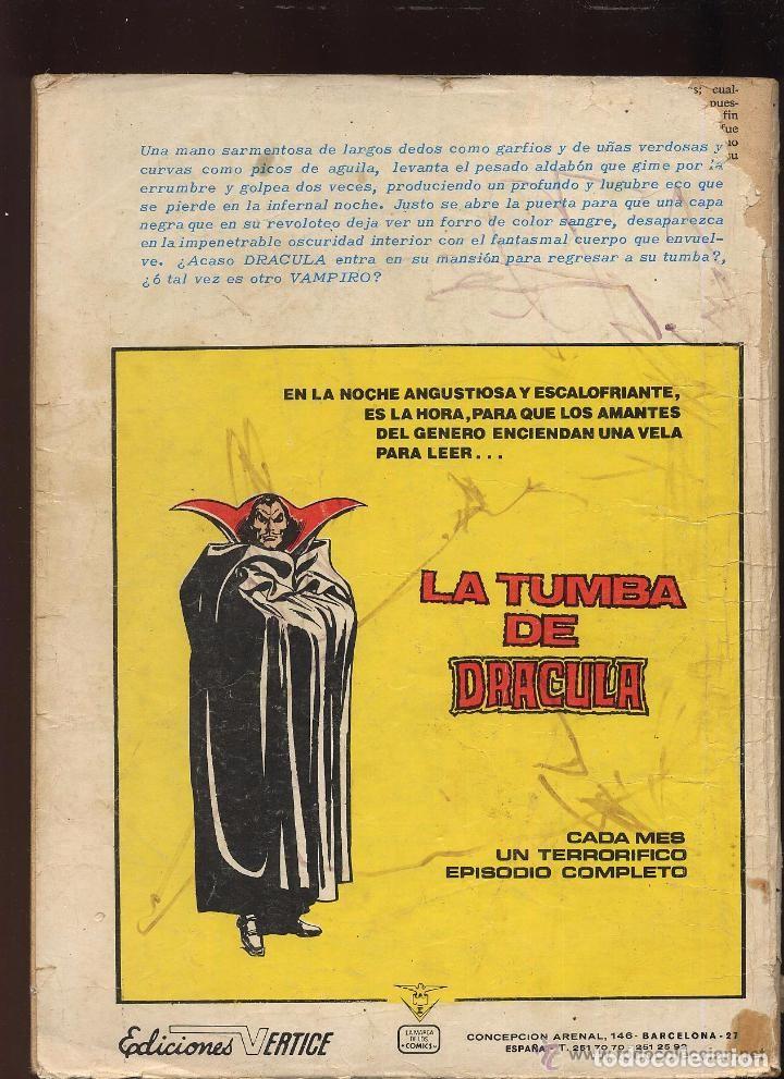 C&oacute;mics: LA TUMBA DE DRACULA - NUMERO 1 - EDICIONES VERTICE - A&Ntilde;O 1980 -- COMIC - - Foto 2