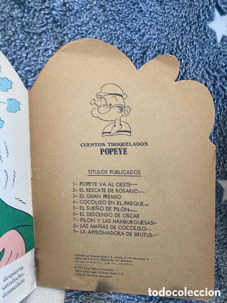 C&oacute;mics: Cuentos Troquelados Popeye El sue&ntilde;o De Pilon - Foto 3