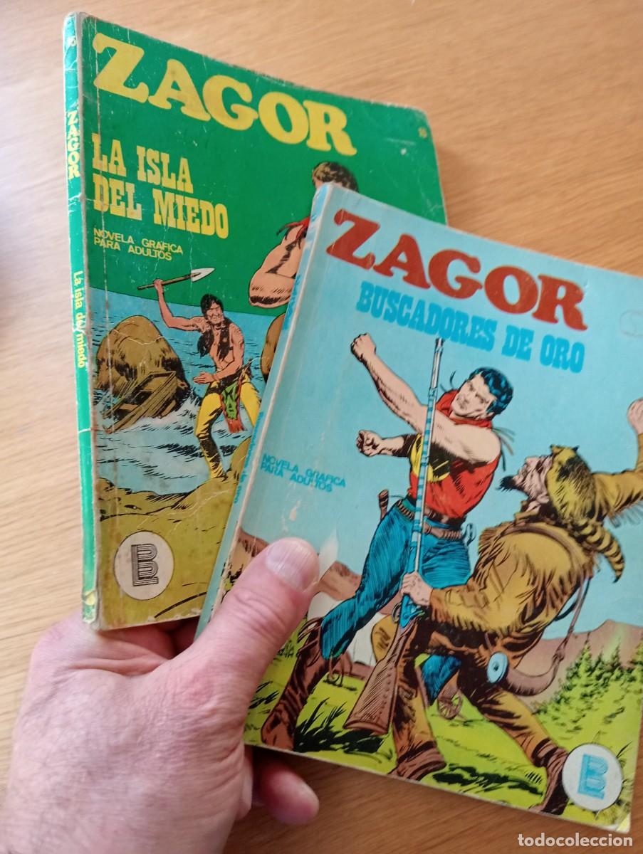 C&oacute;mics: LOTE CON 2 EJEMPLARES DE ZAGOR (DE 76). R&Uacute;STICA. BURU LAN. 1971 &ndash; 72.