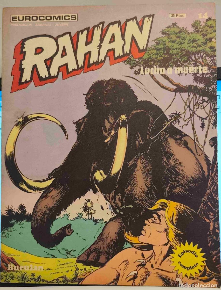 C&oacute;mics: RAHAN N&ordm; 14 - LUCHA A MUERTE - BURULAN 1974 - R.LECUREUX - EUROCOMICS - EPISODIO COMPLETO