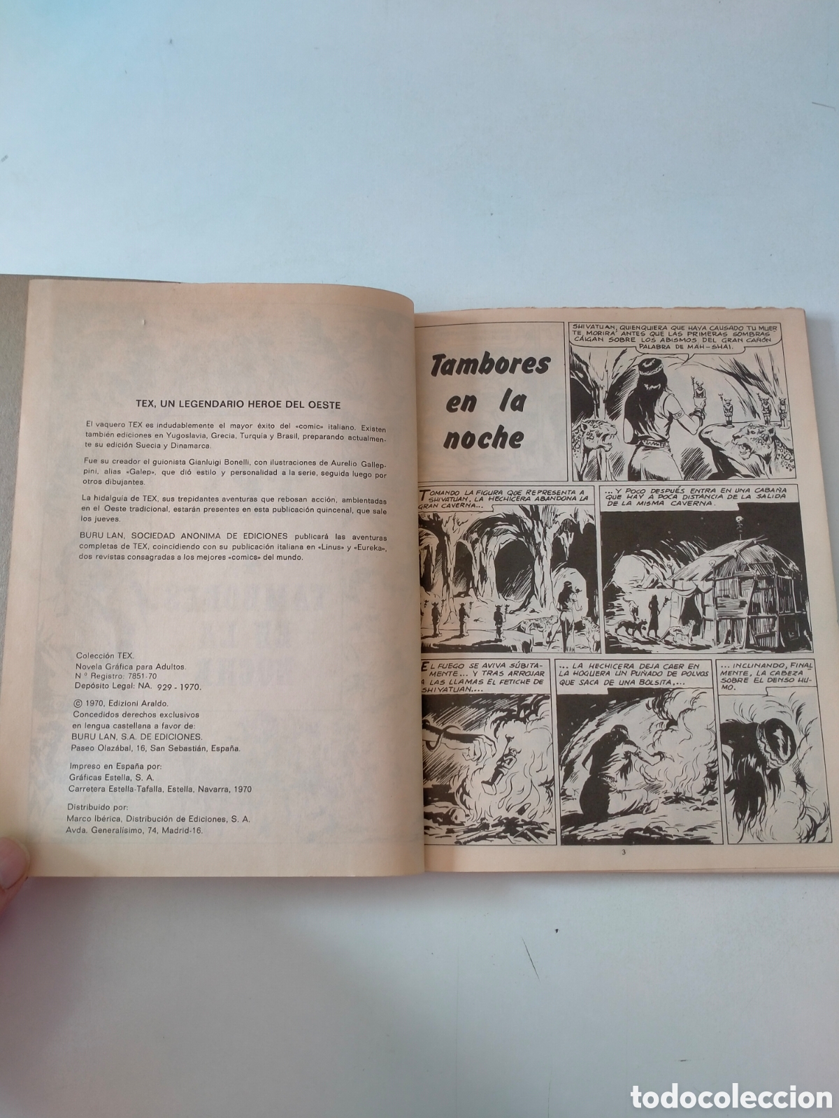 C&oacute;mics: TEX N&Uacute;MERO 4 EDICIONES BURU LAN A&Ntilde;O 1970 - Foto 6