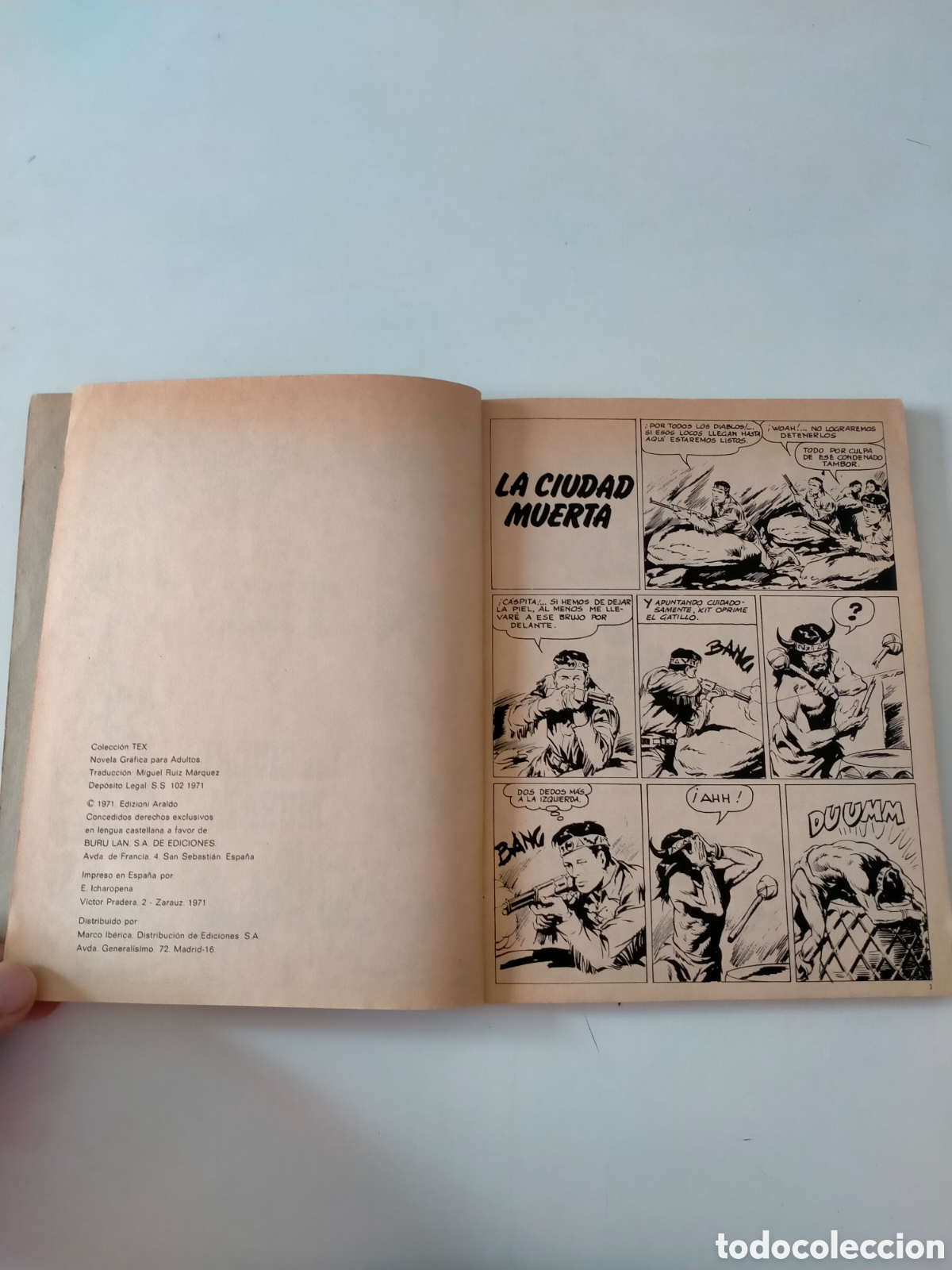 C&oacute;mics: TEX N&Uacute;MERO 5 EDICIONES BURU LAN A&Ntilde;O 1971 - Foto 5