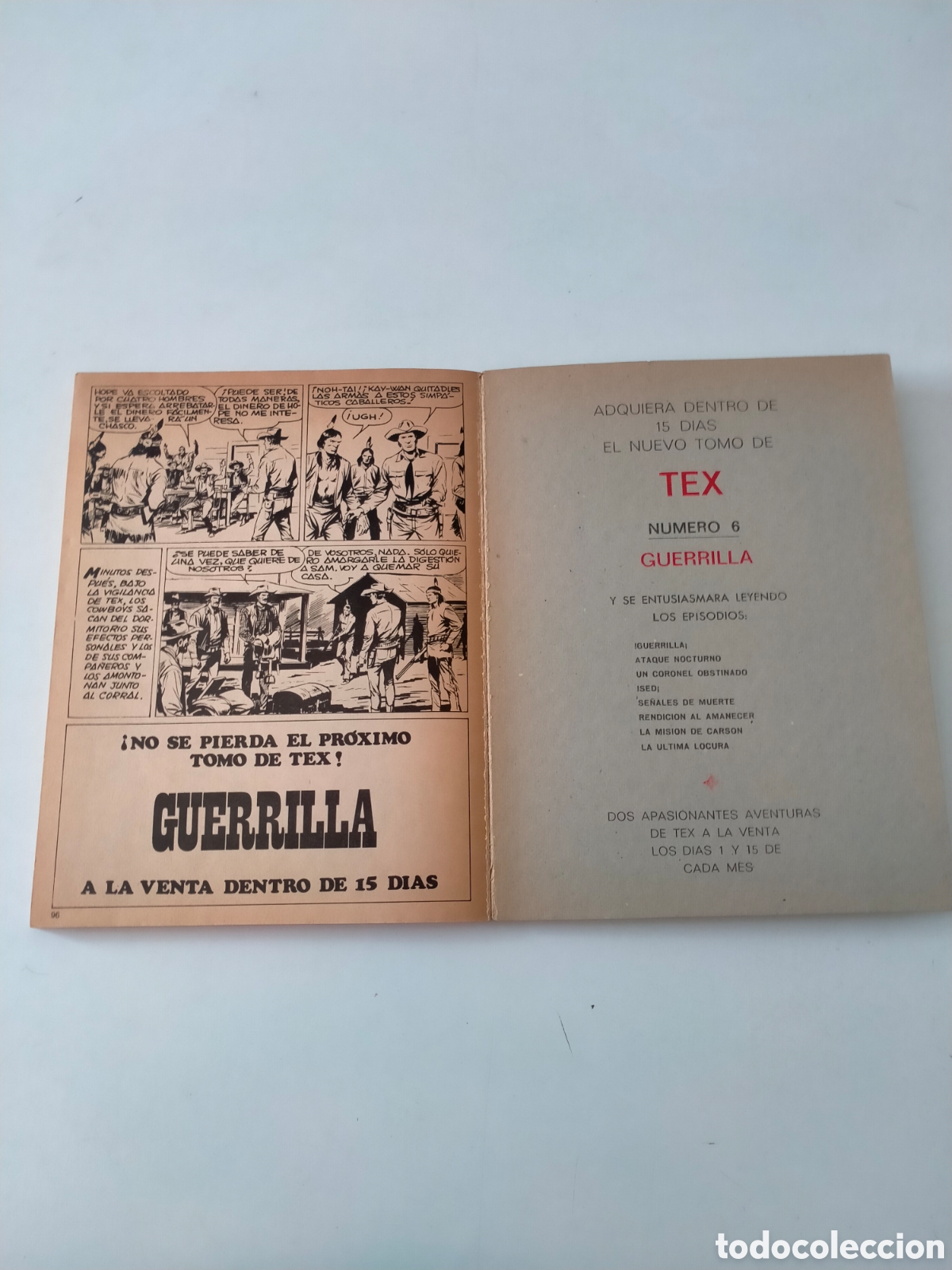 C&oacute;mics: TEX N&Uacute;MERO 5 EDICIONES BURU LAN A&Ntilde;O 1971 - Foto 10