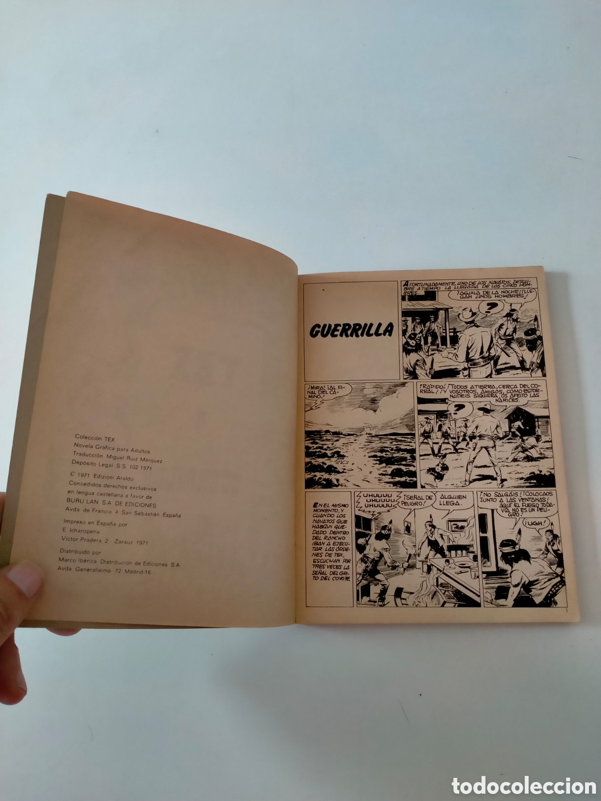 C&oacute;mics: TEX N&Uacute;MERO 6 EDICIONES BURU LAN A&Ntilde;O 1971 - Foto 5