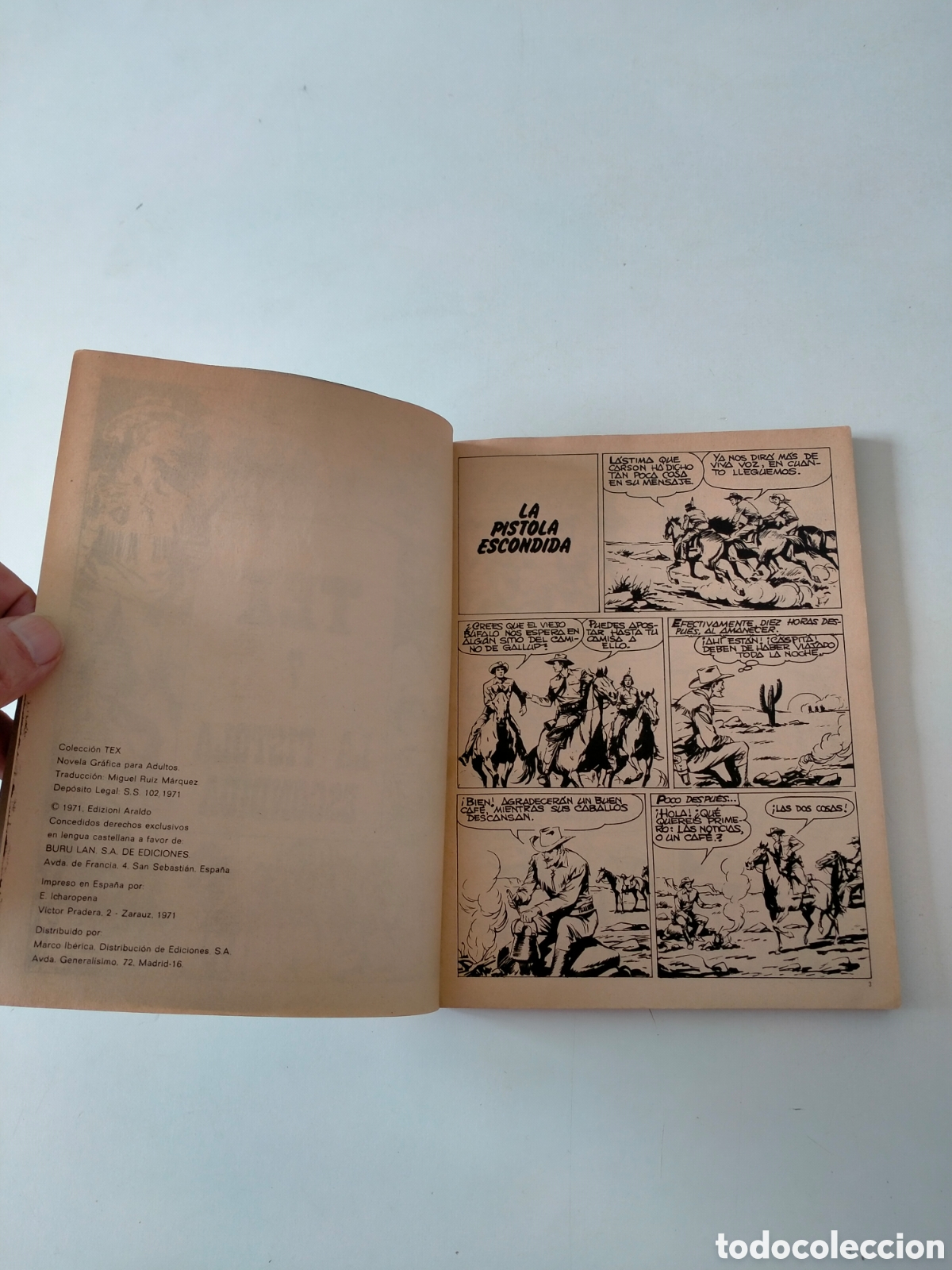 C&oacute;mics: TEX N&Uacute;MERO 7 EDICIONES BURU LAN A&Ntilde;O 1971 - Foto 5