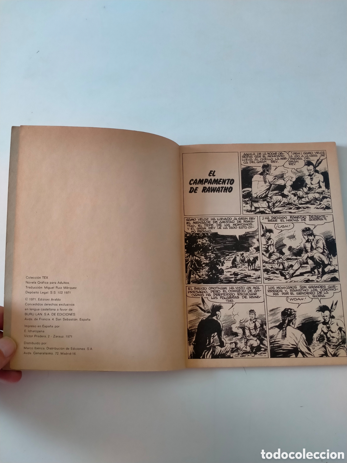 C&oacute;mics: TEX N&Uacute;MERO 8 EDICIONES BURU LAN A&Ntilde;O 1971 - Foto 5